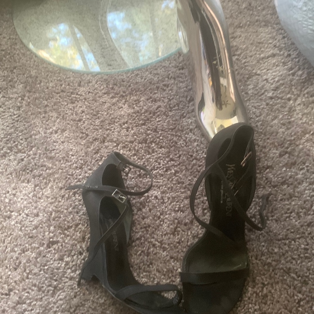 Authentic black wedge YvesSaintLaurent